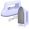 Iron Handy Heat Press Machine Kit Portable with PVC Doormat for Heat Transfer, Charging Base Accessories for DIY T-Shirt Shoe Bag Vinyl Projects